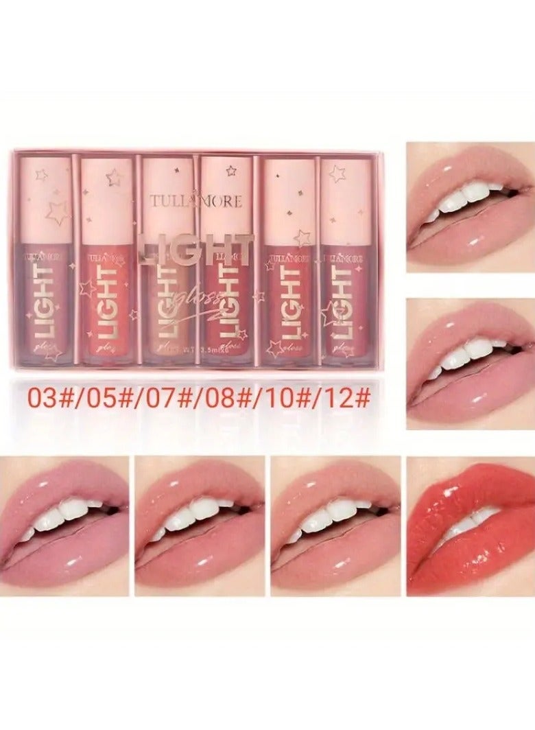 ORiTi 12 لونًا من ملمع الشفاه المرطب من Candy - لون شفاه لؤلؤي لامع مع زيت شفاه طبيعي كهدية لعيد الحب - Image 1