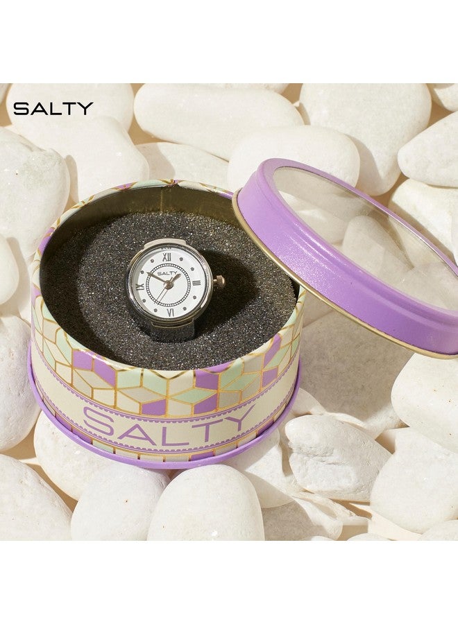 Salty ساعة إصبع مضادة للتأكسد للنساء | ساعة صغيرة | تصميم مجوهرات فاخرة قابلة للتعديل | أحدث إكسسوارات الموضة للفتيات | مجوهرات بسيطة | مثالية للهدايا - Image 5