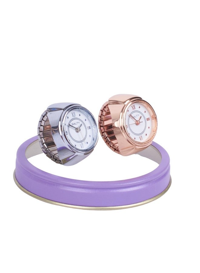 Salty ساعة إصبع مضادة للتأكسد للنساء | ساعة صغيرة | تصميم مجوهرات فاخرة قابلة للتعديل | أحدث إكسسوارات الموضة للفتيات | مجوهرات بسيطة | مثالية للهدايا - Image 1