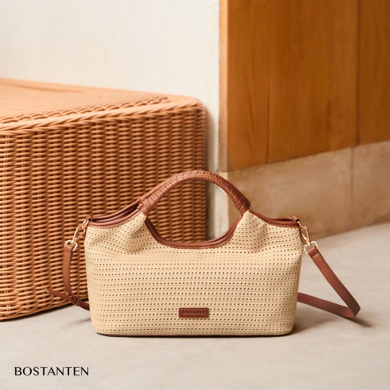 BOSTANTEN Purses for Women Designer Handbags Crossbody Shoulder Top Handle Satchel Bags Adjustable Strap Khaki - Image 3