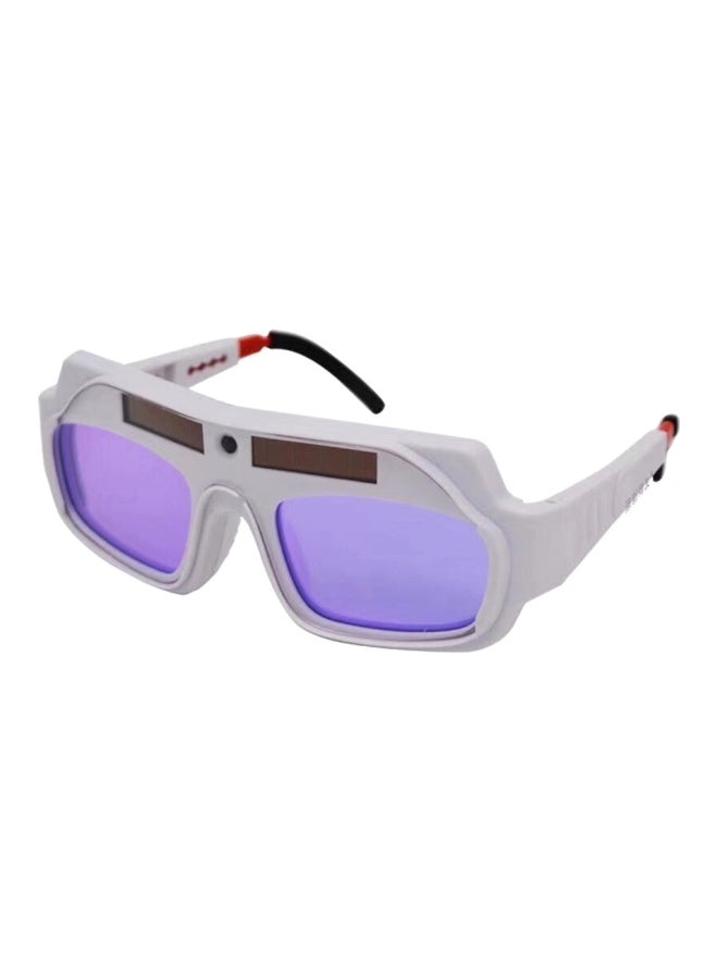 NIBEMINENT Ultraviolet Protective Welding Goggles White/Purple 17x5.5x7cm - Image 1