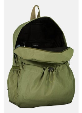 bebe Women Brand Long Backpack 29 L x 39 H x 12 W cm, Olive  - Image 2