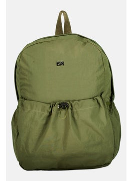 bebe Women Brand Long Backpack 29 L x 39 H x 12 W cm, Olive  - Image 1