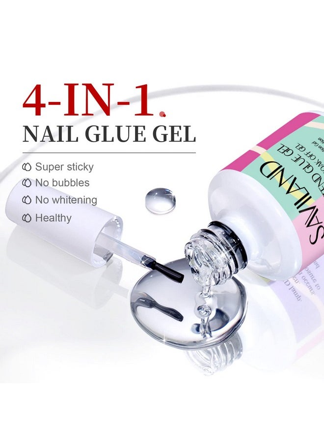 Saviland SAVILAND Gel X Nail Glue: 15 ML Gel Nail Glue U V Nail Glue Gel X Glue Super Strong Nail Glue for Press Ons, Extend Gel for Gel X Nails Long Lasting Nail Tips Nail Art Tool Gel X Lamp Needed  - Image 2