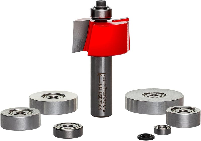 Freud 7-Piece Multi Rabbeting Bit Set with Interchangeable Bearings and 1/2-Inch Shank - Image 1