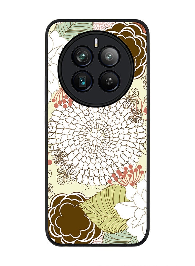 Stylizedd Rugged Black edge case for Realme 12 Pro / Realme 12 Pro Plus 5G, Slim fit Soft Case Flexible TPU Gel Thin Cover -  Blooming Flower - Image 1