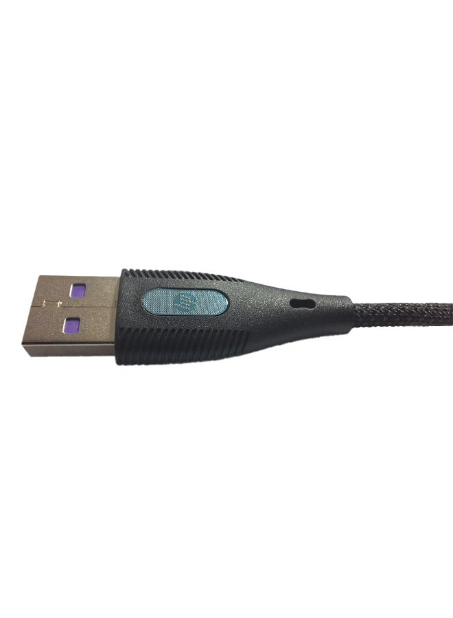 HP Fast Charging and Data Transfer Cable DHC-TC100 USB to Micro , Supports charging up to 5A and data transfer speed up to 480Mbps, Durable and high-quality black - Image 3