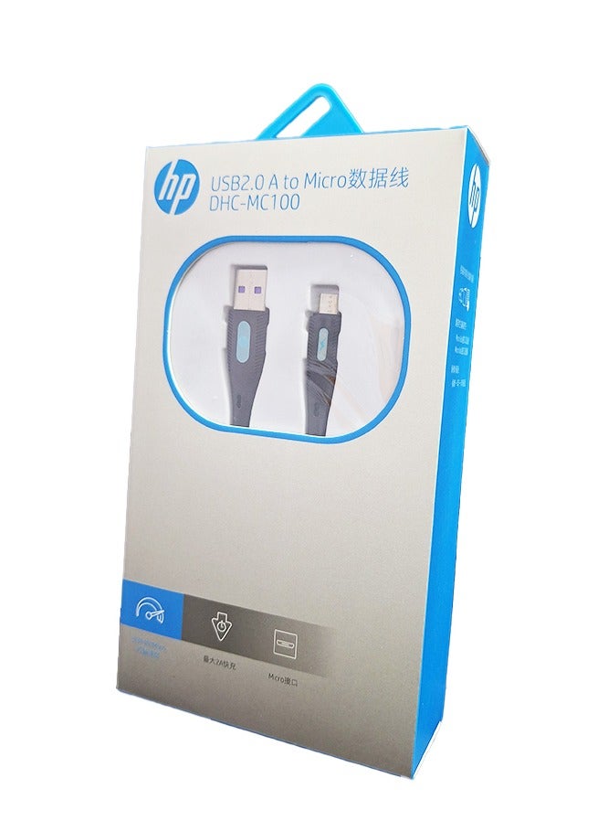 HP Fast Charging and Data Transfer Cable DHC-TC100 USB to Micro , Supports charging up to 5A and data transfer speed up to 480Mbps, Durable and high-quality black - Image 5
