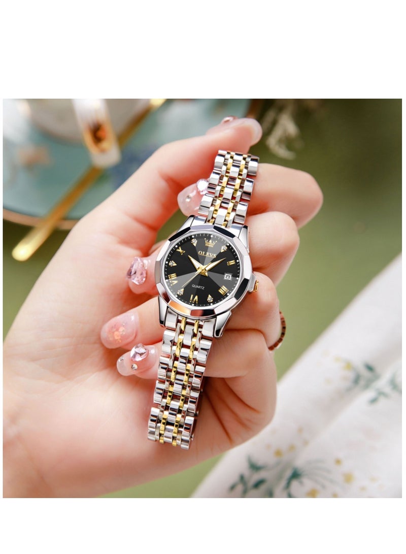 OLEVS Watches for Women Stylish Stainless Steel Water Resistant Quartz Analog Watch 9931 - Image 3