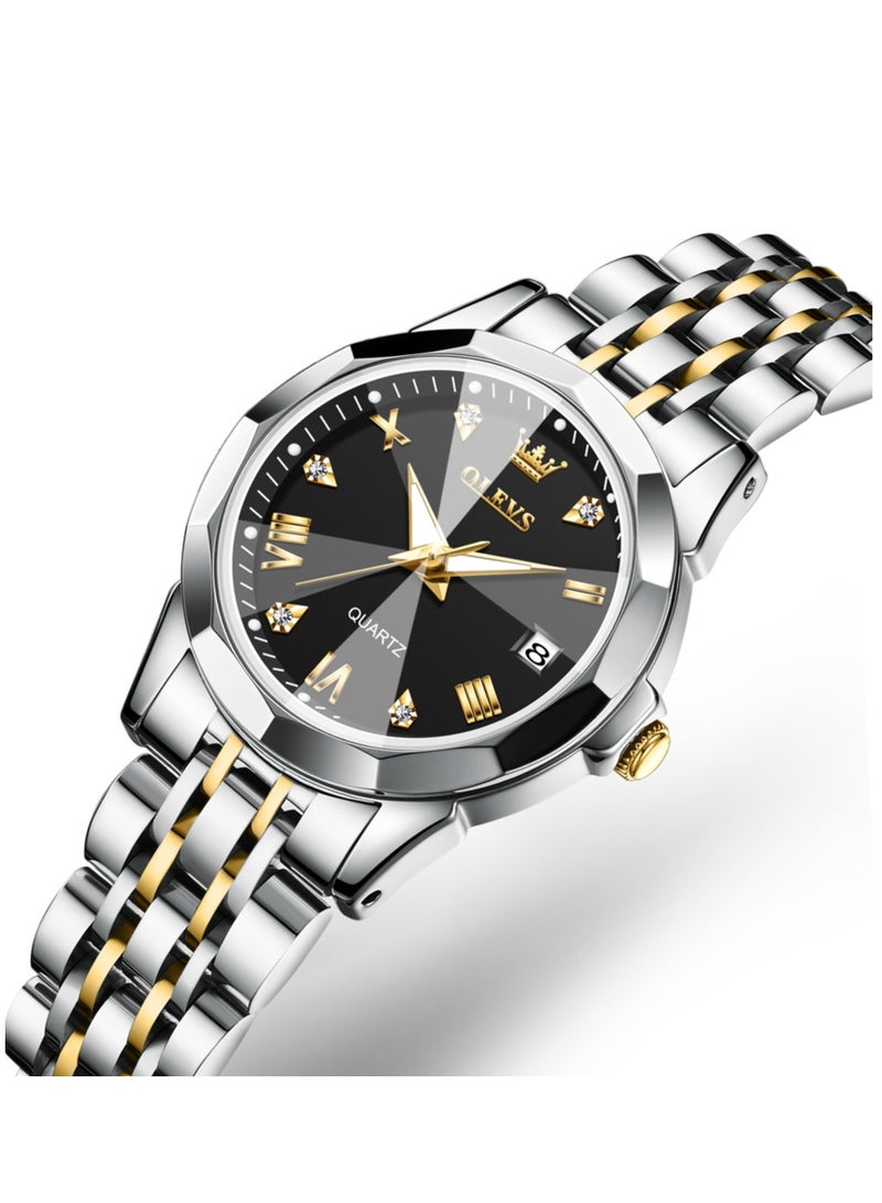 OLEVS Watches for Women Stylish Stainless Steel Water Resistant Quartz Analog Watch 9931 - Image 1