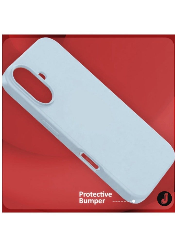 JAJEEK Liquid Silicone Case for iPhone 16 – Ultra Slim Design with Soft Anti-Scratch Microfiber Lining & Drop Protection` - Image 3