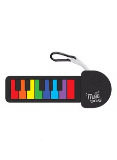 DAREU Micro Rainbow Piano Keychain – Real Playable Mini Electronic Keyboard with 12 Color Keys & Built-In Speaker – Silicone Piano Pad for Kids & Musicians – Portable Toy for Backpack or Pocket – Battery Included  - Image 2