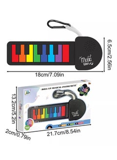 DAREU Micro Rainbow Piano Keychain – Real Playable Mini Electronic Keyboard with 12 Color Keys & Built-In Speaker – Silicone Piano Pad for Kids & Musicians – Portable Toy for Backpack or Pocket – Battery Included  - Image 5