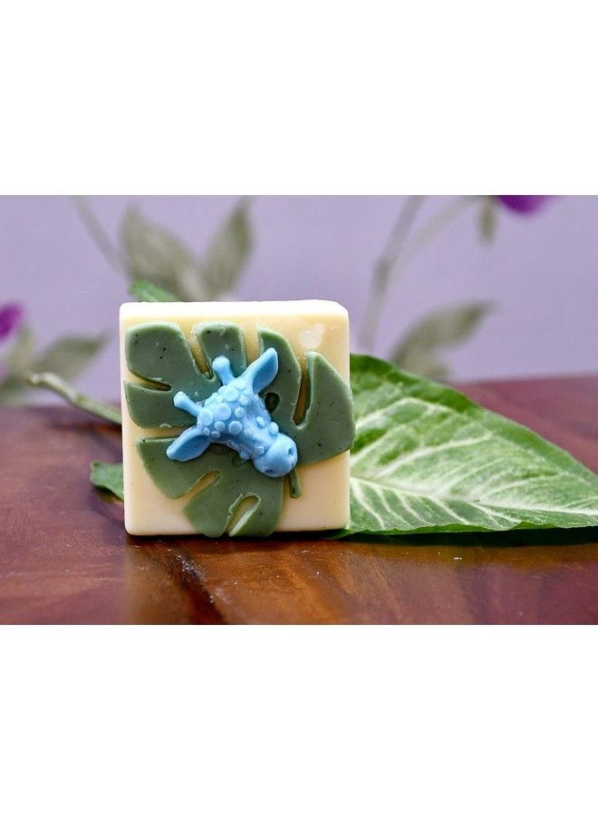 The Little Lookers Jungle Theme Baby Bathing Soap ; 100% Handmade & Organic Ideal For Kids Toddlers Babies'S Skin Friendly 100G (Set Of 1)  - Image 4