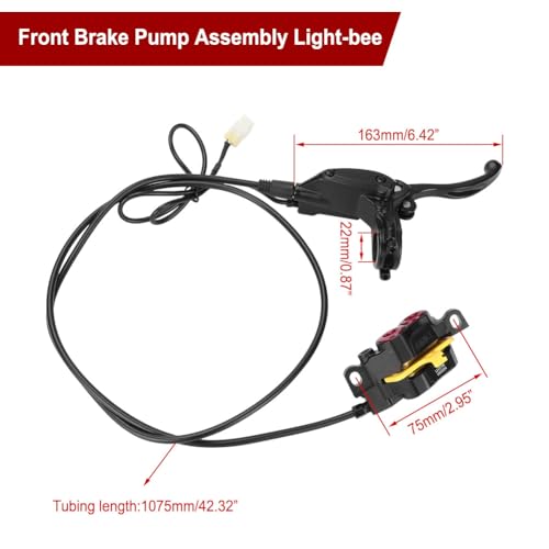 Cylemoto 42 Front Disc Brake Master Cylinder Caliper Pump Brake Lever Kit for Surron Light Bee SurRon SURRON Other Electric OffRoad Motorcycles for 78 22mm Handlebar Front Brake Pump 1075mm - Image 3