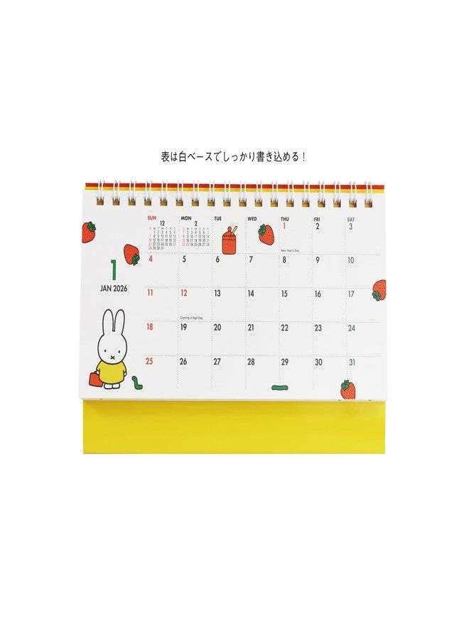 Square Miffy 2026 Tabletop Calendar, Blue, 32BCA-3 - Image 2