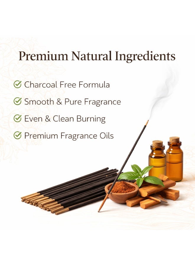 Lightence Natural Gold Incense Sticks Charcoal Free Agarbatti – Long Lasting Aromatherapy Fragrance Incense for Meditation, Prayer, Relaxation & Home Fragrance – Premium Indian Incense Sticks - Image 2
