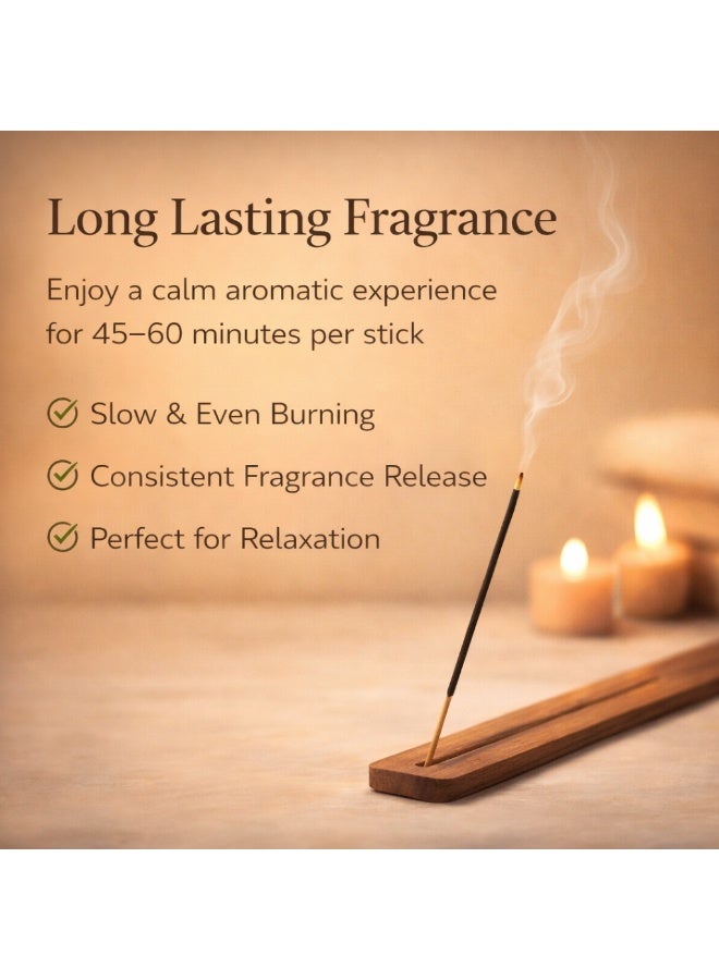 Lightence Natural Gold Incense Sticks Charcoal Free Agarbatti – Long Lasting Aromatherapy Fragrance Incense for Meditation, Prayer, Relaxation & Home Fragrance – Premium Indian Incense Sticks - Image 3