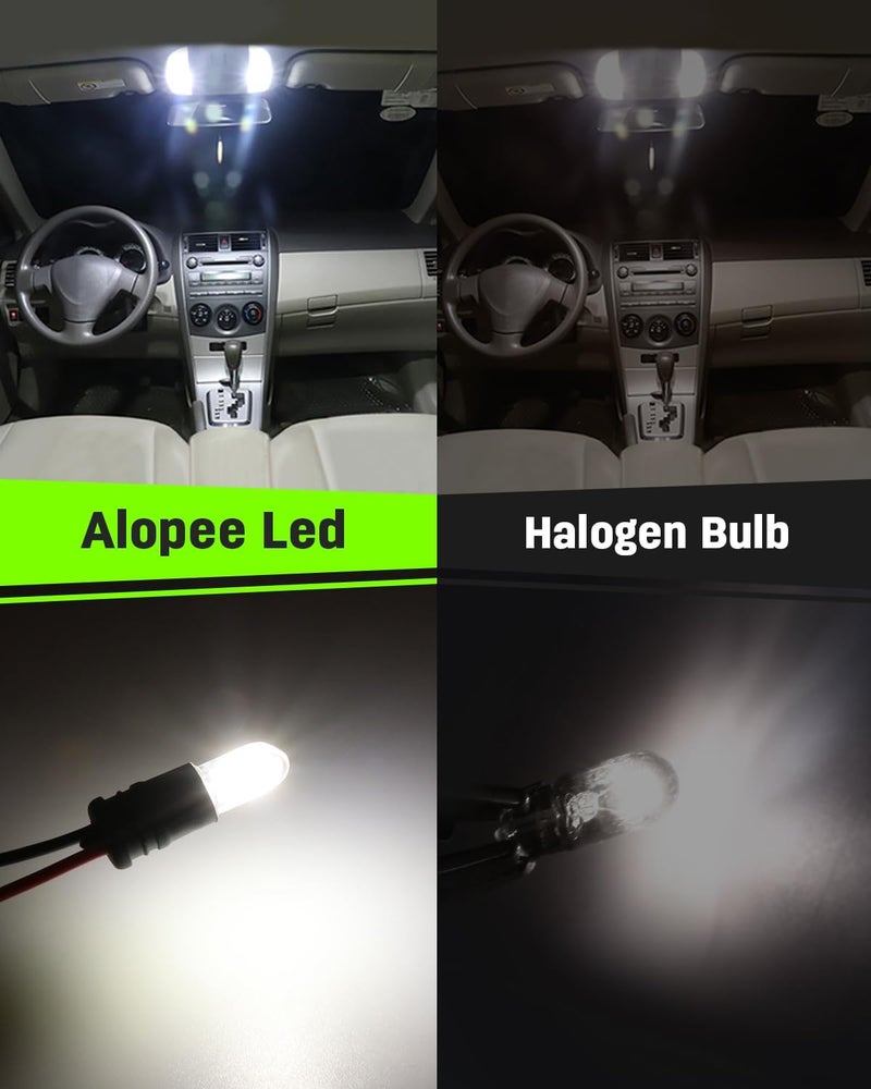 Alopee 10 Pack T10 Led Bulb White 6500K DC 12V Replacement for T10 193 194 198 W5W 168 Led Bulb Automotive Interior Lights RV Camper Under Cabinet Lights - Image 5