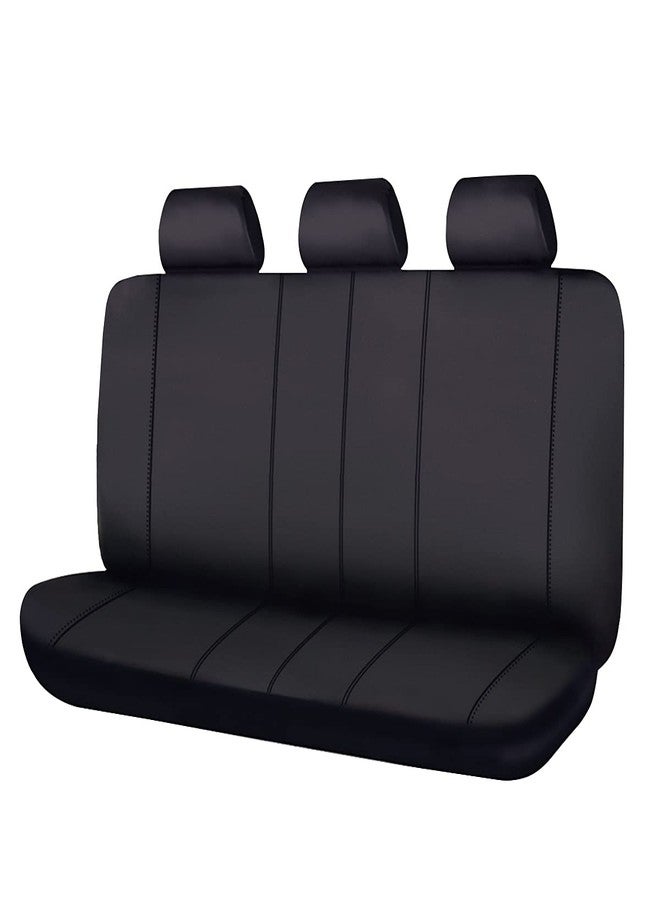 Flying Banner Rear Bench car seat Covers car seat Protectors Split 40/60 50/50 60/40 (Rear Bench-Value, Black) - Image 1