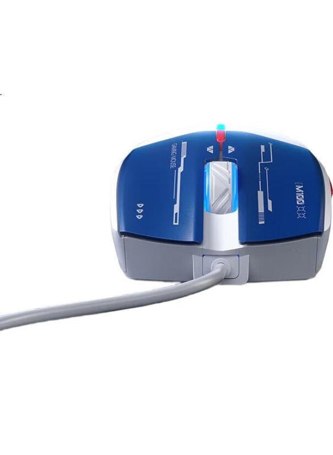 HP M100 Wired Gaming Mouse Black With Sound, Esports Mixed Light Four-Speed Dpi Adjustable Internet Cafe Ergonomic Gaming Mouse - Image 2