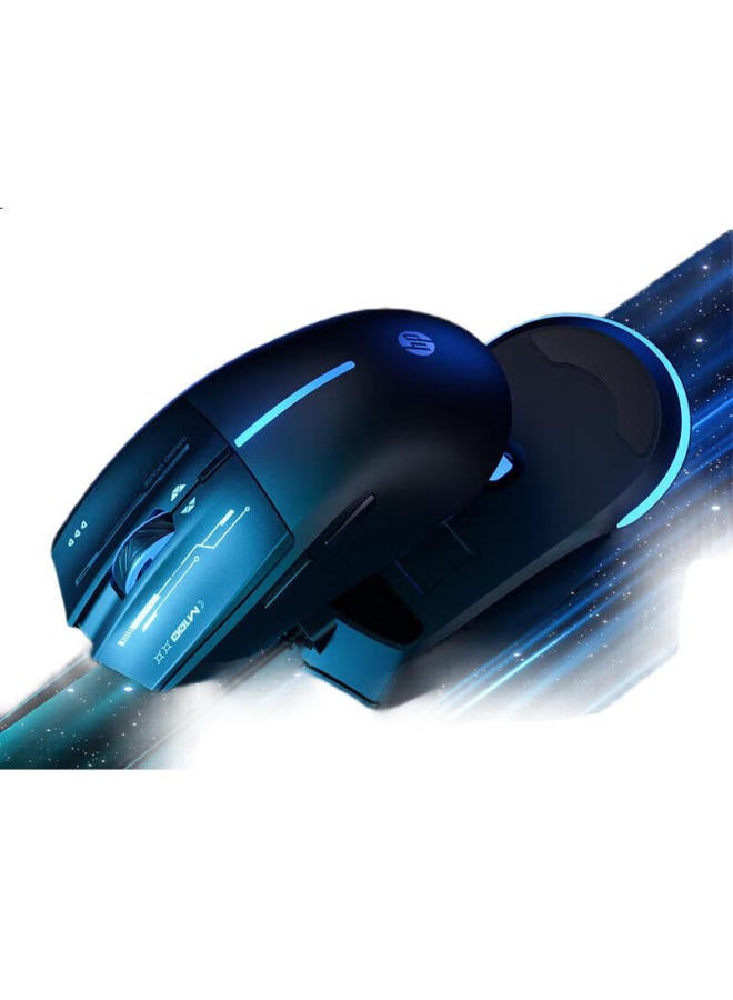 HP M100 Wired Gaming Mouse Black With Sound, Esports Mixed Light Four-Speed Dpi Adjustable Internet Cafe Ergonomic Gaming Mouse - Image 3