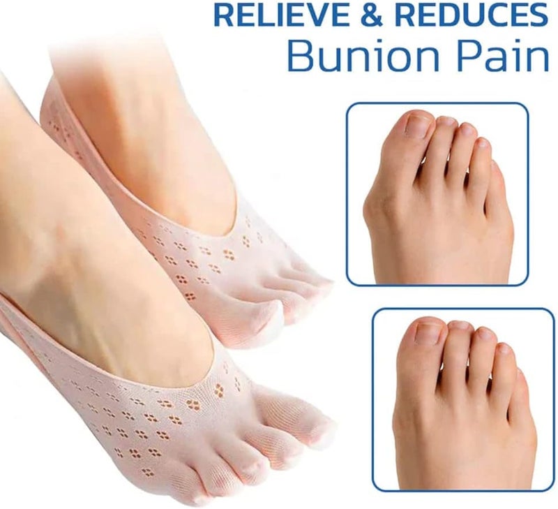 woobles Orthoes Bunion Relief Socks, Sock Align Toe Socks for Bunion, Anti Bunions Socks, Bunion Relief Socks, Split Toe Orthopedic Compression Bunions Socks (5pairs) 5pairs - Image 5