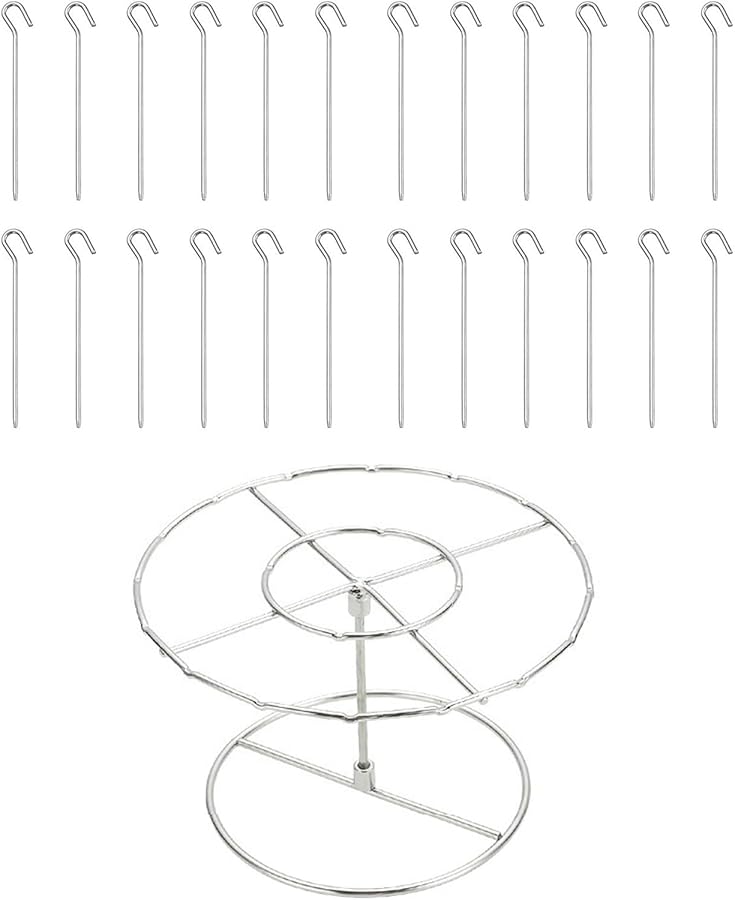 24 Stitches Oven Cooker Stand Rustproof Non Slip Base Safe Cooking Easy Storage - Image 5