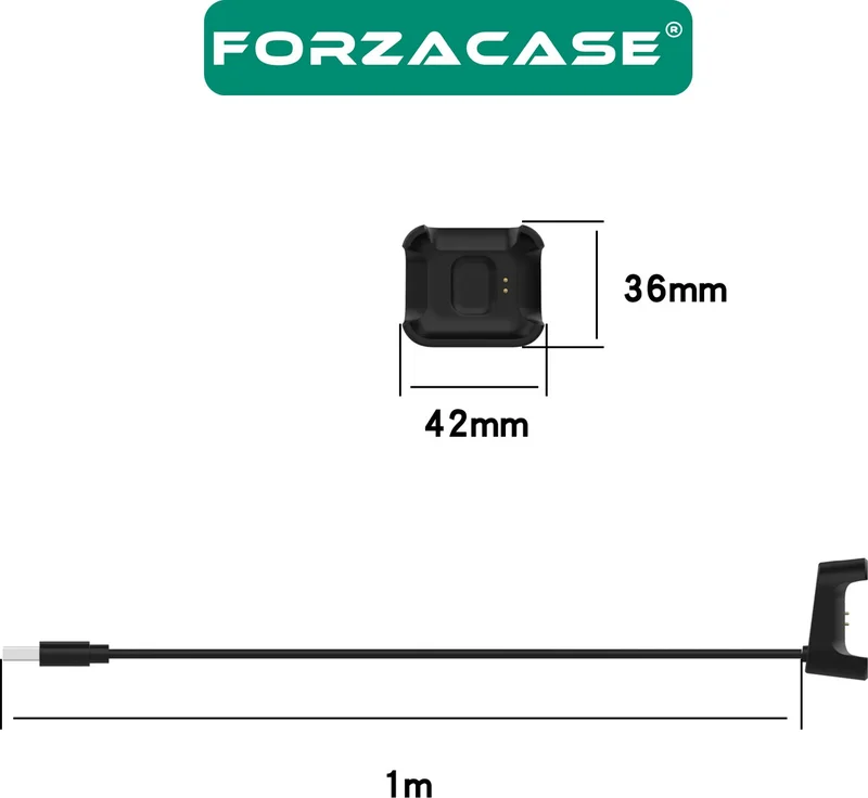 فورزاكاس USB Magnetic Charging Cable Compatible with Xiaomi Redmi Watch 1 / Mi Watch Lite 1 Meter - FC017