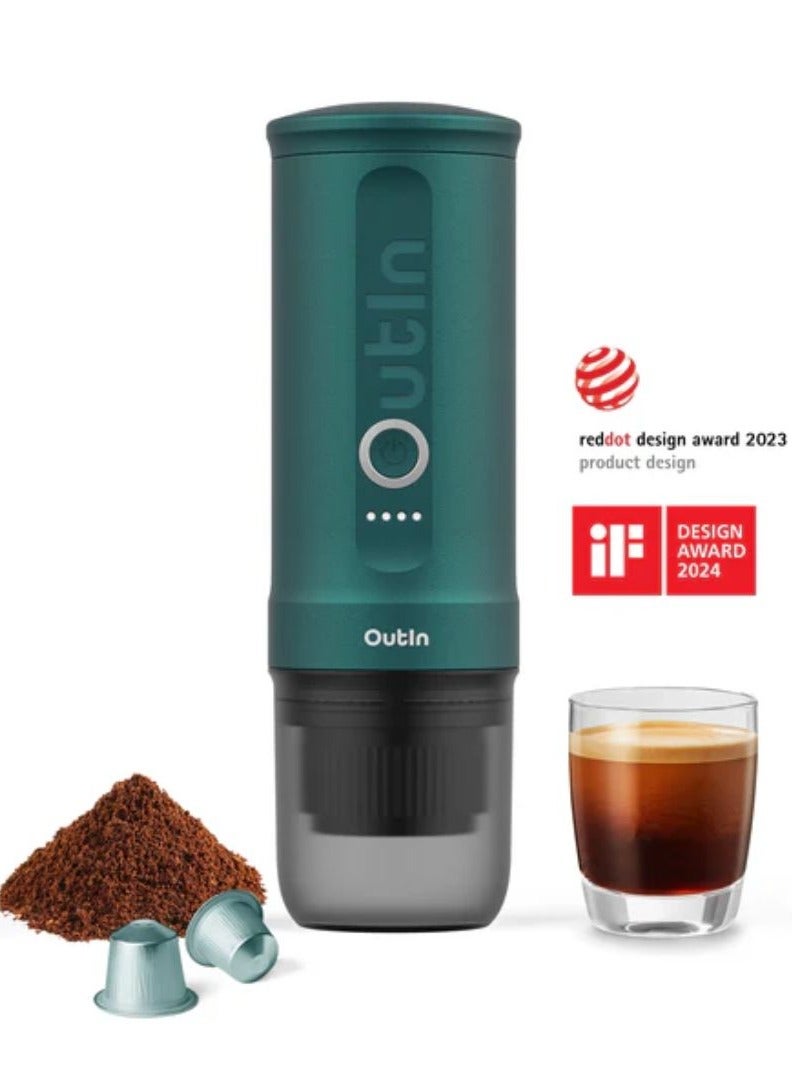Outin Outin Nano Portable Espresso Machine- Teal  - Image 1