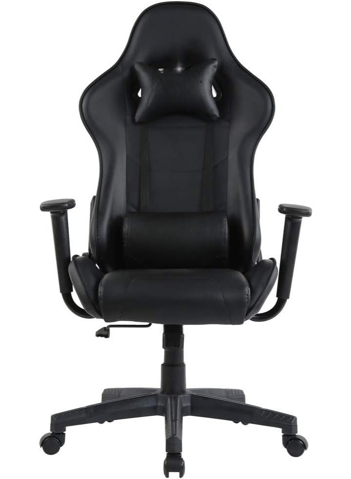 Ergonomic Gaming Chair with Retractable Footrest, Lumbar Cushion and Head Support – Comfortable Racing Style Chair - Image 1