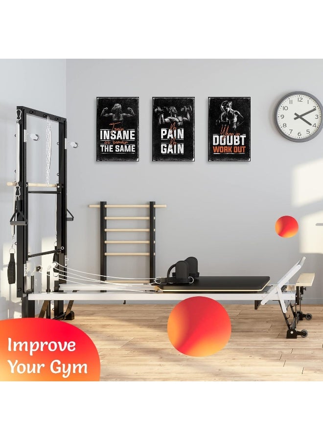 Throwback Traits Gym Posters for Home Gym Decor, Motivational Posters for Gym, Workout Posters for Home Gym, Motivational Poster, Fitness Posters, Workout Room Decor, Inspirational Posters, Gym Wall Art, 4 Set 11x17" - Image 2