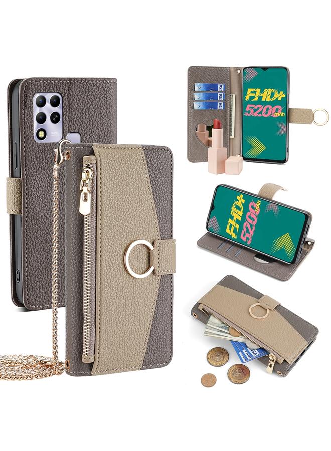 S-TOP Case For Infinix Hot 11 Russian Version Crossbody Litchi Texture Leather Phone Case - Image 1