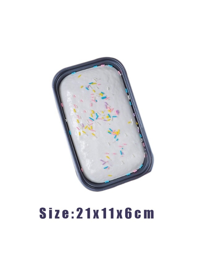 Cake Squishy Toy, Slow Rising Squeeze Toy with Colorful Sprinkles, Soft Stress Relief Fidget Toy for Anxiety, Cute Simulation Food Squishies for Kids Adults, Great Gift & Party Favor - Image 2