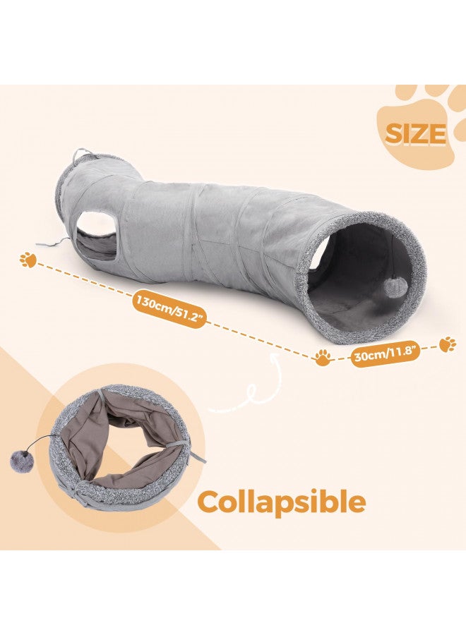 PAWZ Road PAWZ Road Cat Tunnel Collapsible S Shape Cat Play Tube 10.5 Inches in Diameter - Image 2