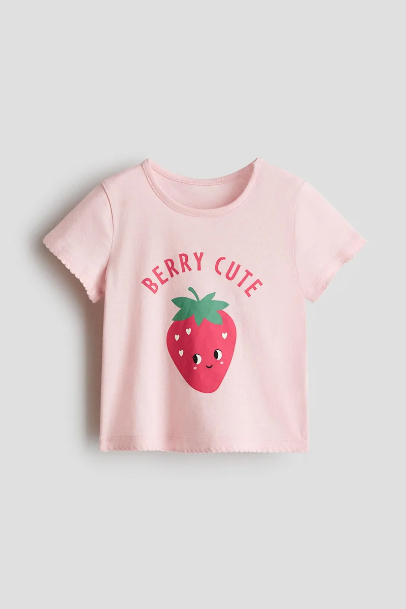 H&M Printed cotton top