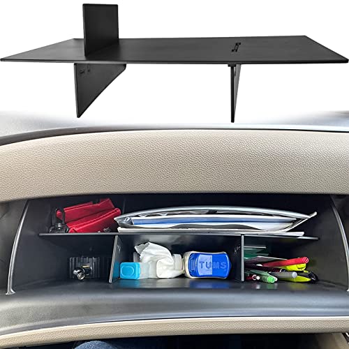 TACORBO Glove Box Organizer Compatible with Honda Pilot 20162022 Ridgeline 20172022 2023 Passport 20192022 2023 Accessories Insert Glove Compartment Black ABS Materials