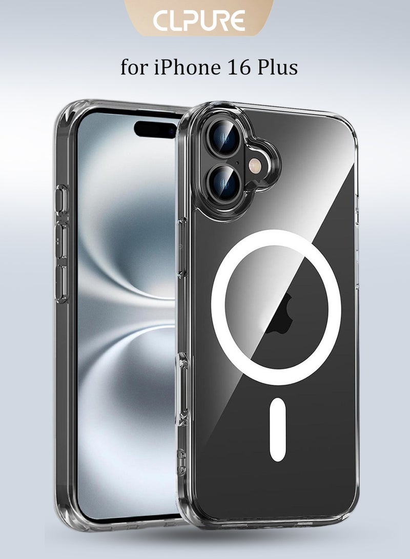 كلبور جراب iPhone 16 Plus، متوافق مع MagSafe، مضاد للاصفرار ومضاد للخدش، جراب شفاف متين مقاوم للصدمات لهاتف iPhone 16 Plus، شفاف - Image 1