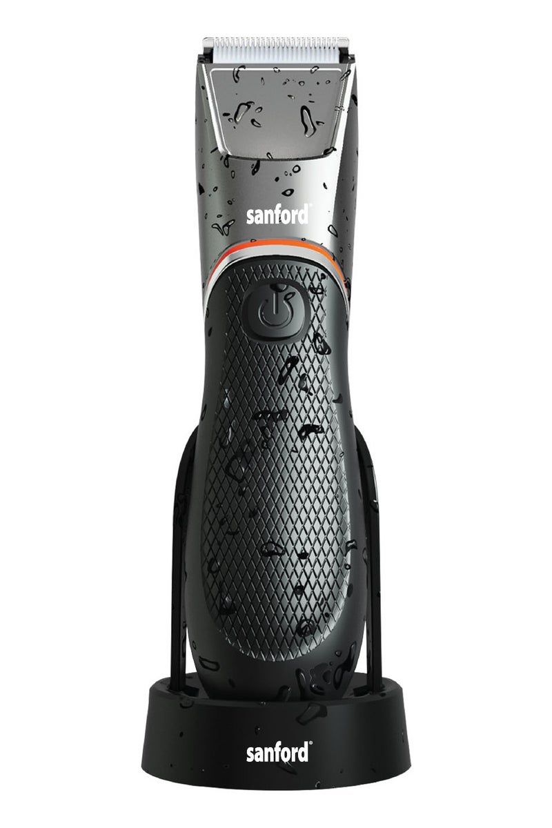 Sanford Personal Hair Trimmer, Body & Beard Groomer, IPX6 Waterproof, Cordless, 120 Mins Working Time, Type-C USB Charging, Stainless Steel Blade, Overcharge Protection, LED Light - Image 2