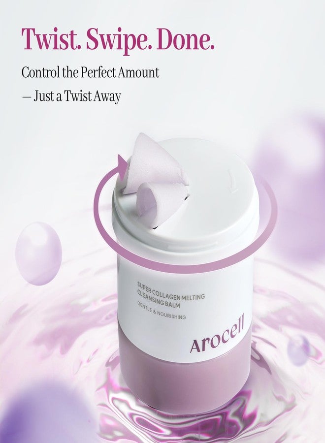 AROCELL OFFICIAL AROCELL Super Collagen Melting Cleansing Balm - Grinding Deep Pore Blackhead Cleanser with Peptide Face Wash Makeup Remover Hydrating Korean Skincare - Image 5