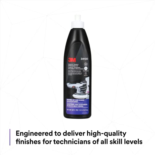 3M Perfect-It Random Orbital Compound, 34130, 1 Pint, Fast Cutting Compound for Automotive Buffing & Polishing - Image 5