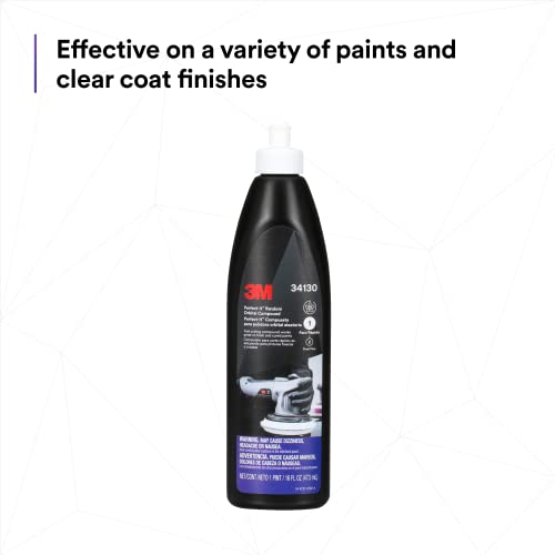 3M Perfect-It Random Orbital Compound, 34130, 1 Pint, Fast Cutting Compound for Automotive Buffing & Polishing - Image 4
