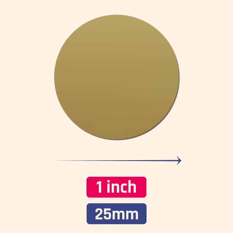 ScratchStix 150 Pack, 1" Scratch Off Stickers Labels, Round Circle - Gold - Image 2