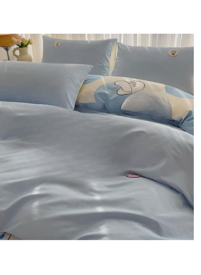 Bed Sheet Style — High End Cartoon Pattern  Pure Cotton Bedding Four Piece Set - Image 1