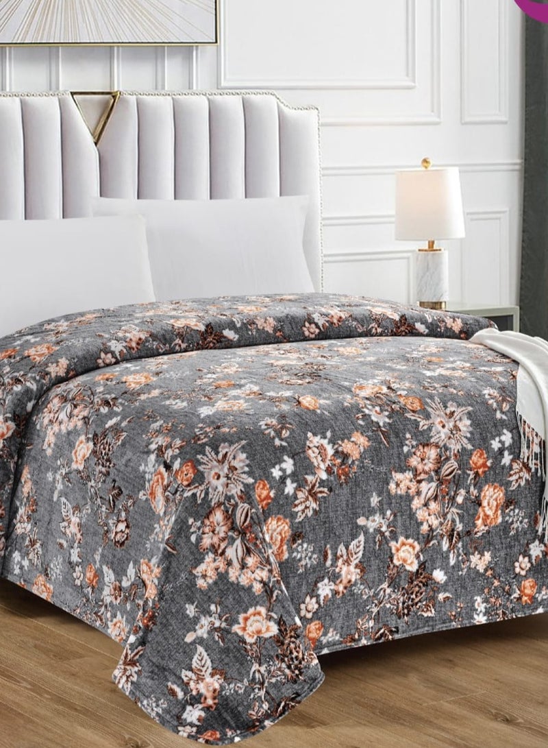 Moon King Size Throw Blanket All Season Warm Lightweight Super Soft Microfiber Flannel For Couch Bed And Sofa 200x220 CM  - Image 2