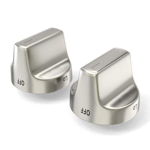 LUBIYACK 2PCS W11239985 Gas Stove Knob Replacement 4845290 AP6333411 Range Knobs Replacements Compatible with WFG525S0HV1 WFG550S0HV1 WFG550S0HZ1 - Image 1