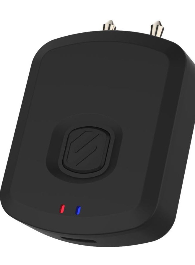 Scosche BTT-SP FlyTunes Universal Portable Bluetooth 4.1 Wireless Audio Transmitter for Use with AirPods, Earbuds/Headphones, TV's and More - Black - Image 1