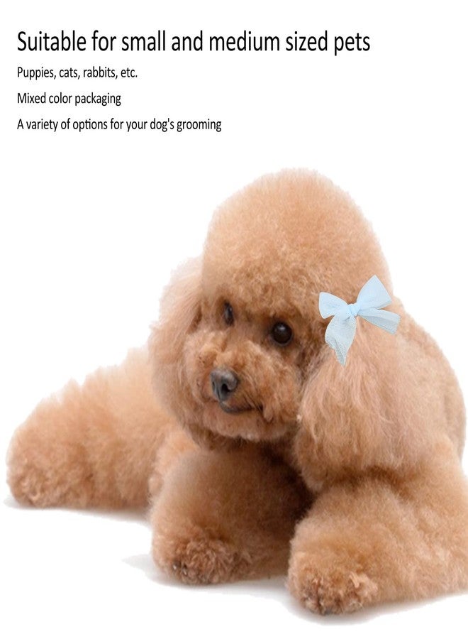 Kufoo 36pcs Dog Bows, Yorkie Dog Puppy Hair Bows with Rubber Bands, Handcrafted Cute Fashionable Cute Pet Small Girl Dog Hair Bowknot Accessories Grooming Bows for Pet Christmas Decor - Image 4
