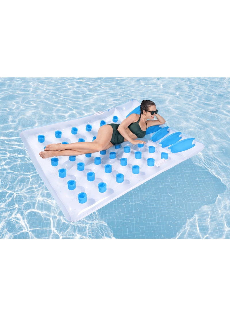 Bestway - Bestway Airmat Summer Colors Double Floating Mat 193x142cm | Inflatable Pool Float | Summer Water Toy | Pool & Beach Toy - Image 1