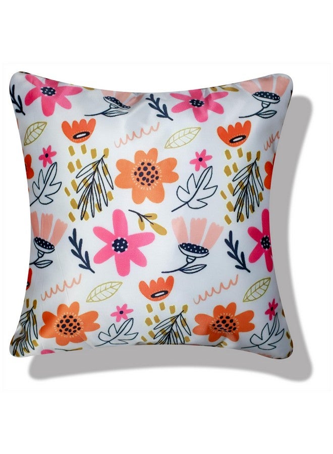 Vendola Vendola Decorative Satin 250TC Sofa Cushion Pillow Covers, Multicolor, Set of 5 Ethnic Cushion Covers(Doves,16x16 Inches) - Image 4